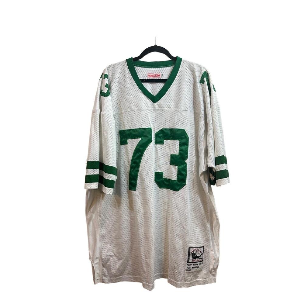 Mitchell & Ness Throwback New York Jets Klecko 1984 Sz 54 White Football  #73 - Picture 2 of 13
